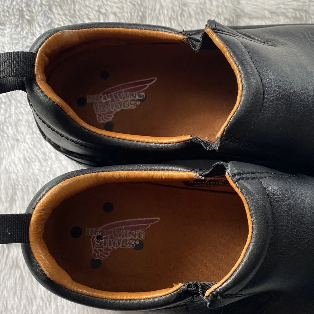 Men’s Red Wing Slip-On Safety Toe Shoes.  Size 8.5, Black - Picture 7 of 12